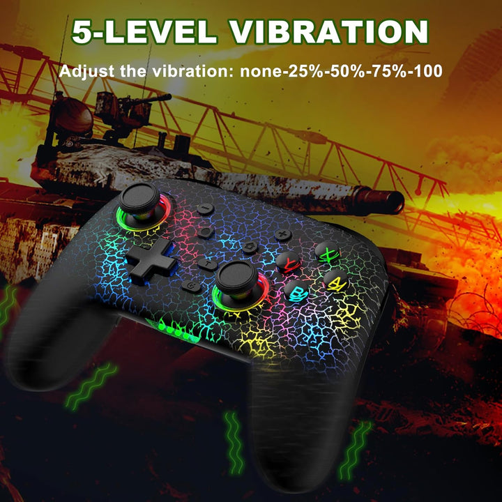 Joso Wireless Controller für PC/Switch/PS4/PS3, Smartphone Controller für iPhone/Android Unterstützt