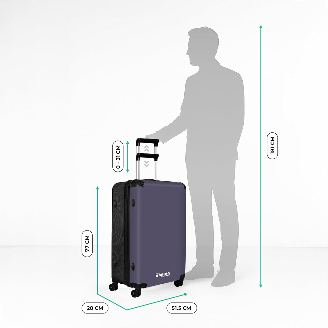 Koffer XL Gross 77x51.5x28 cm Reisekoffer mit Rollen Leicht Trolley grosser Hartschalenkoffer Rollko