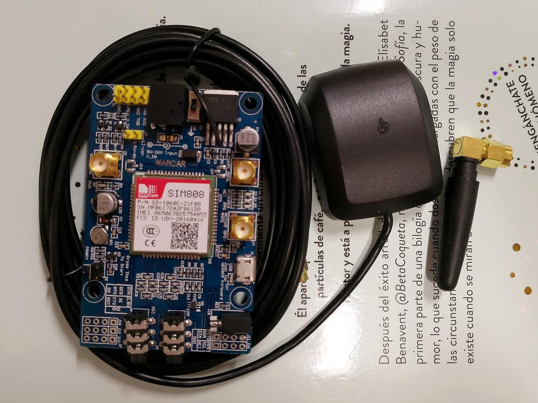 SIM808 Modul GSM GPRS GPS-Entwicklungs-Brett IPX SMA mit GPS GSM Antenne
