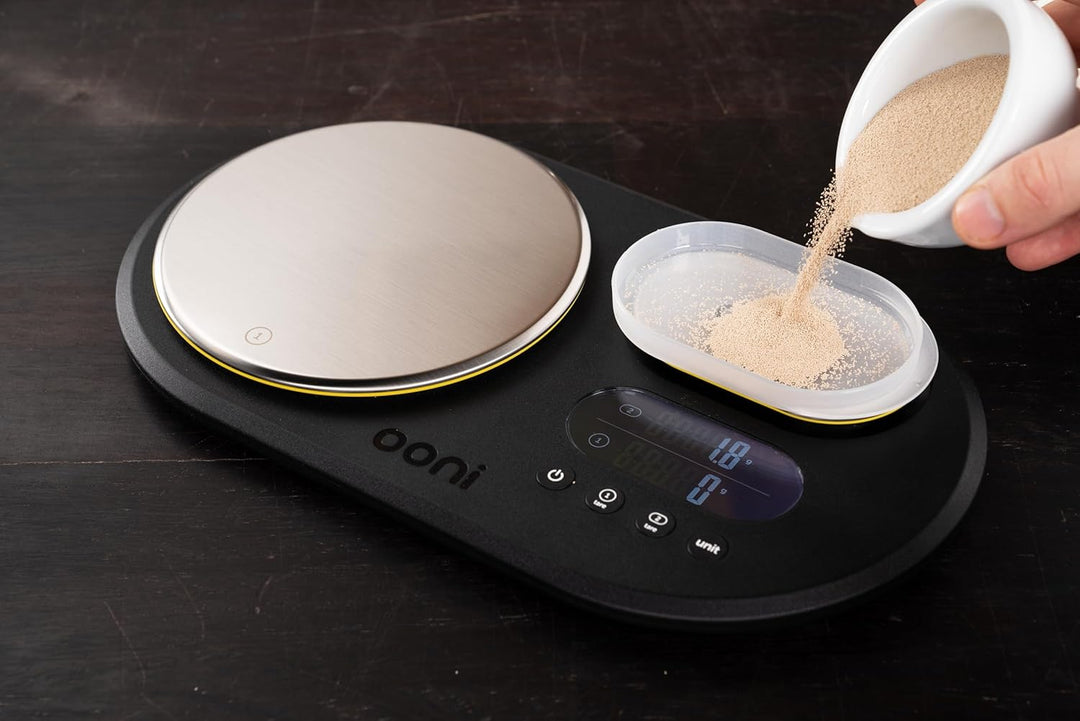 Ooni Dual Platform Digitalwaage – Feinwaage – Küchenwaage – Digitale Waagen mit zwei Plattformen – O