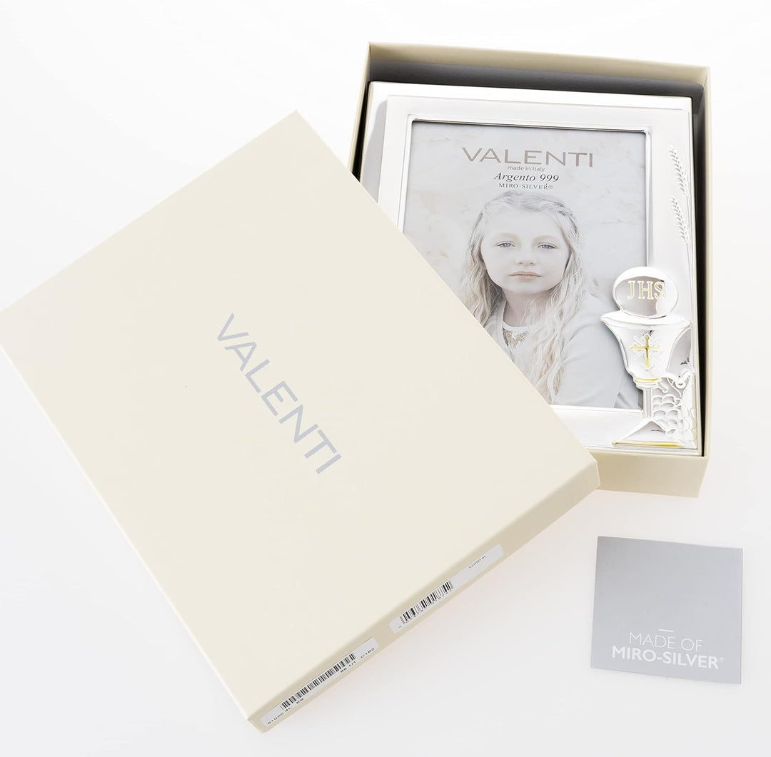 Valenti&Co Bilderrahmen, Silber, 13 x 18 cm, perfekte Geschenkidee für Freunde oder Verwandte.