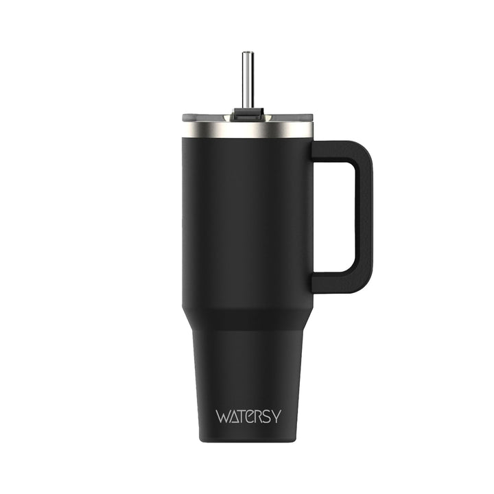 WATERSY 30oz Kaffeebecher to Go Thermobecher Doppelwandiger Edelstahl Vakuum Auslaufsicher Trinkbech