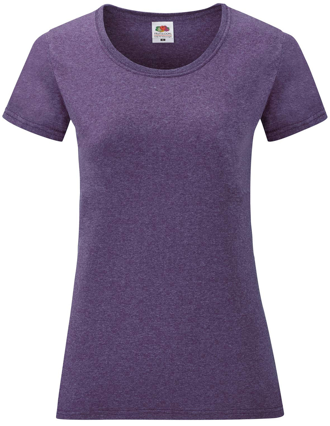 Fruit of the Loom Damen Regular Fit T-Shirt XS Violett Meliert, XS Violett Meliert