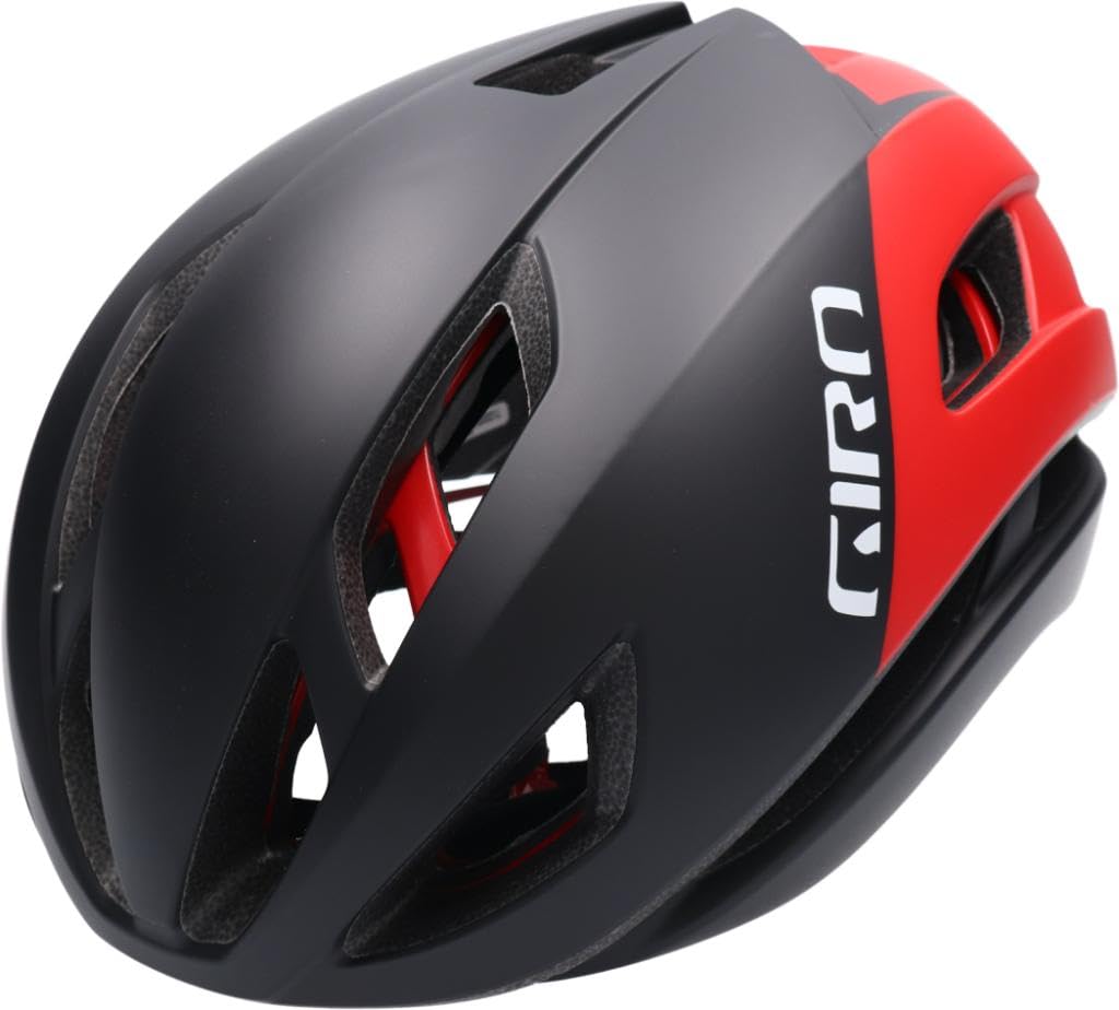 Giro Herren Eclipse Fahrradhelm S Matte Black/White/Red 22, S Matte Black/White/Red 22