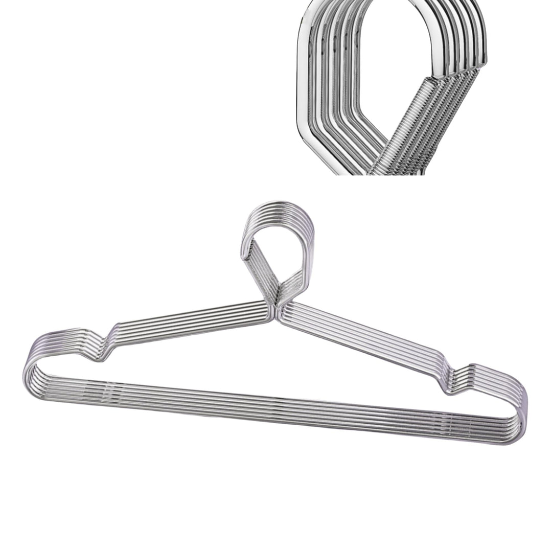10 Stück 41,9 cm Drahtbügel, 4 mm, abschliessbare Kleiderbügel, Edelstahl, schmal, dünn, strapazierf