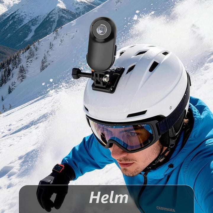 Mini Body Cam mit Magnetgurt, freihändige POV Kamera 26g inkl.Speicherkarte，Action cam für Motorradh