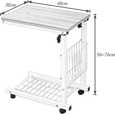 sogesfurniture Kleiner Beistelltisch Kaffeetisch Sofatisch Nachttisch, mobiler Laptoptisch Notebookt