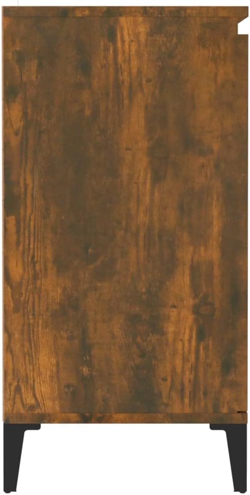 WIFESE Kommode Sideboard Räuchereiche 60x35x70 cm Holzwerkstoff KüChenschrank Komodenschrank Kommode