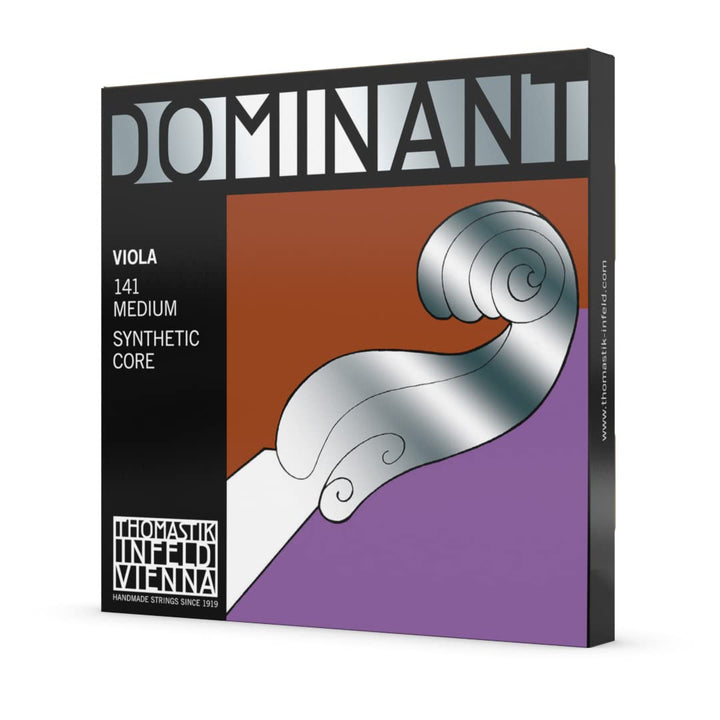 Thomastik Strings for Viola Dominant Nylon Core Set 141 4/4 Medium mittel Satz (D Alu) 141, mittel S
