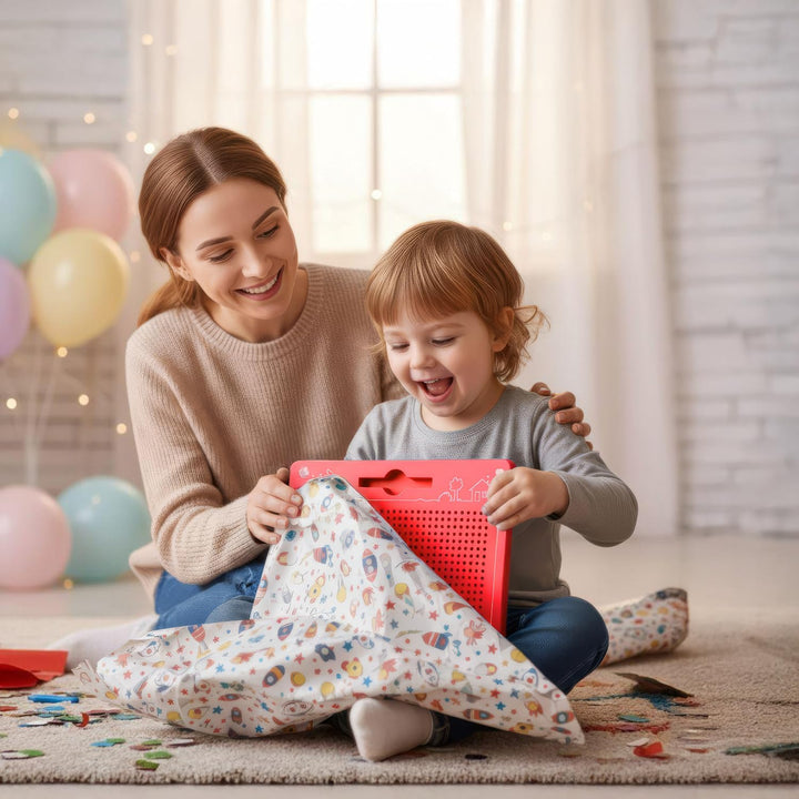 TollesfürKinder Magnetspiel für Kinder - Magnet Zaubertafel mit Kugeln und Stift - Tolle Beschäftigu