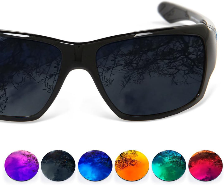 sunglasses restorer Kompatibel Ersatzgläser für Oakley Big Taco (Polarisierte Ruby Red Linsen)
