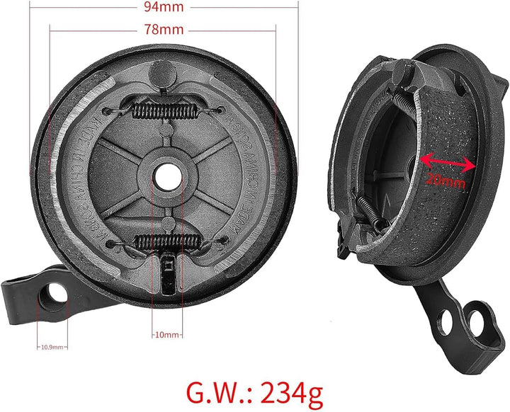 Gdraco Vorderrad Trommelbremse Scooter Original Trommelbremsen für Ninebot Max G30 Elektroroller Bre