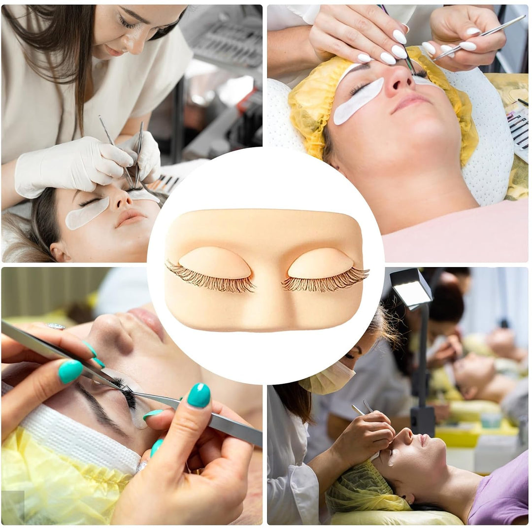 Lash Mannequin-Kopf, weiches Silikon-Modell, Make-up-Mannequin-Gesicht, für Training, Schönheitssalo
