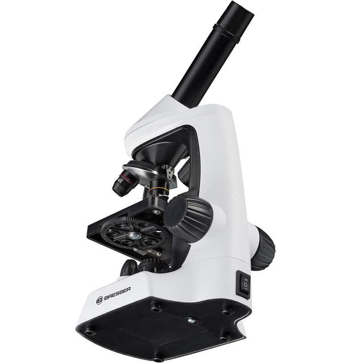 Bresser Junior Mikroskop 40x-2000x mit innovativer Smartphone Halterung und regelbarer Auflicht- und