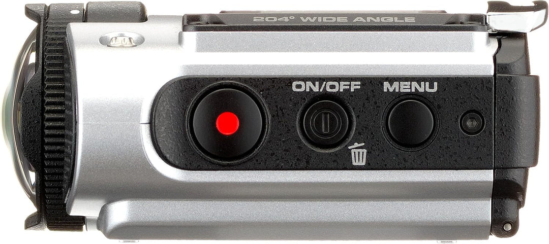 Ricoh WG-M2 kompakte und leichte Actioncam (4K-Video, 204 Grad Ultraweitwinkel-Objektiv) silber, sil