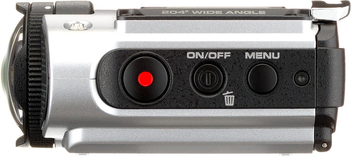 Ricoh WG-M2 kompakte und leichte Actioncam (4K-Video, 204 Grad Ultraweitwinkel-Objektiv) silber, sil
