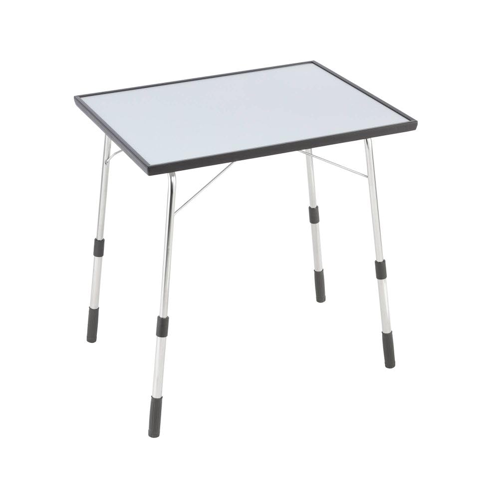 Lafuma Mobilier Klappbarer, höhenverstellbarer Gartentisch, Wetterfest, Louisiane, carbon (grau), 72