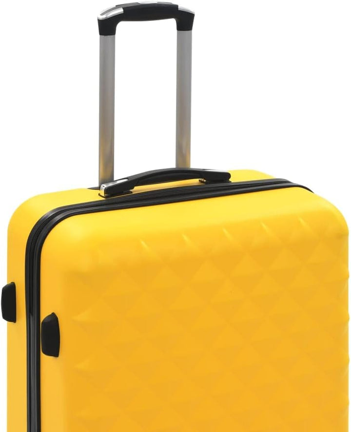 vidaXL Hartschalen Trolley Set Kofferset Hartschalenkoffer Reisekoffer 3Stk. ABS Gelb, Gelb