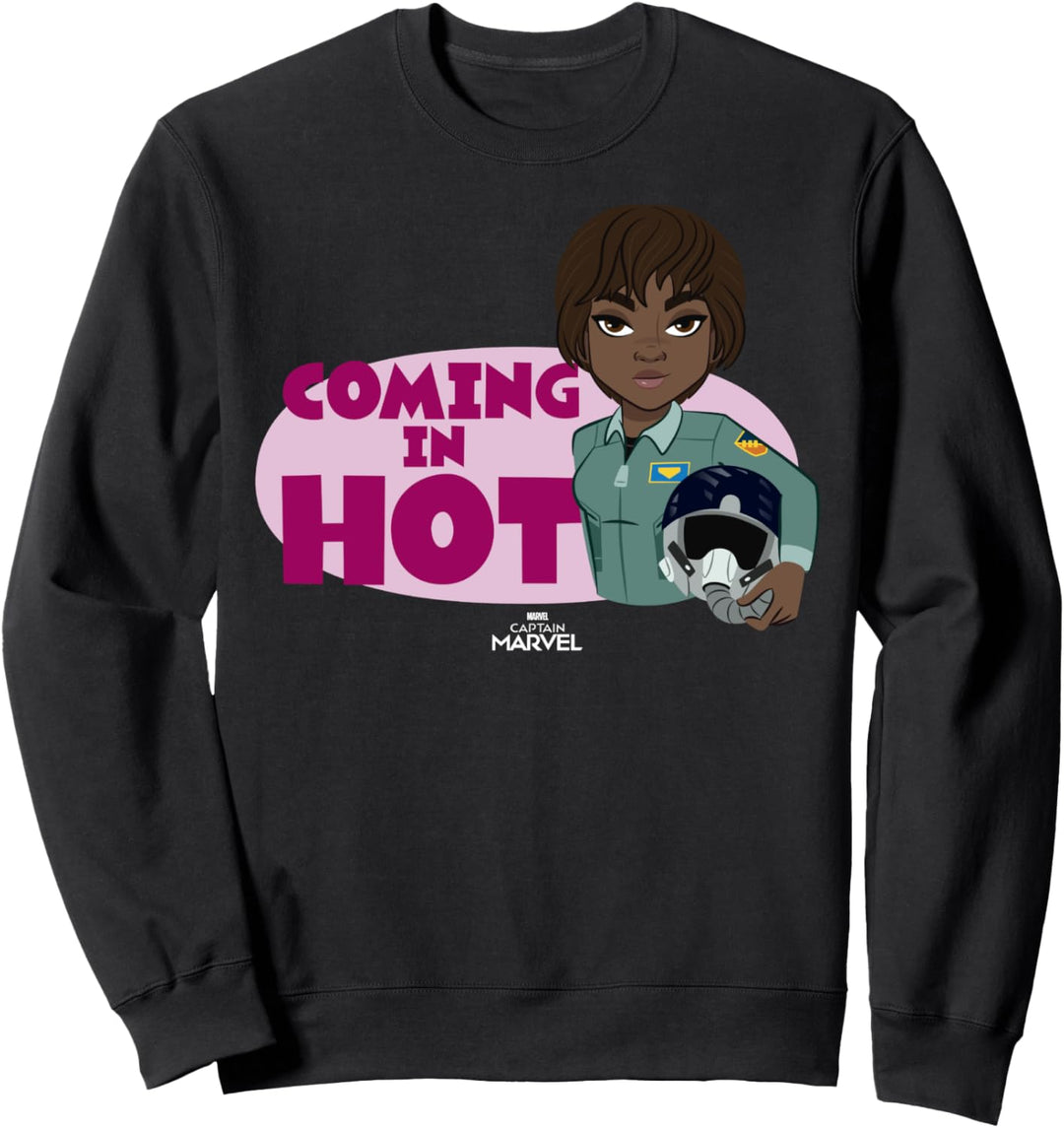 Captain Marvel Maria Rambeau Coming In Hot Sweatshirt