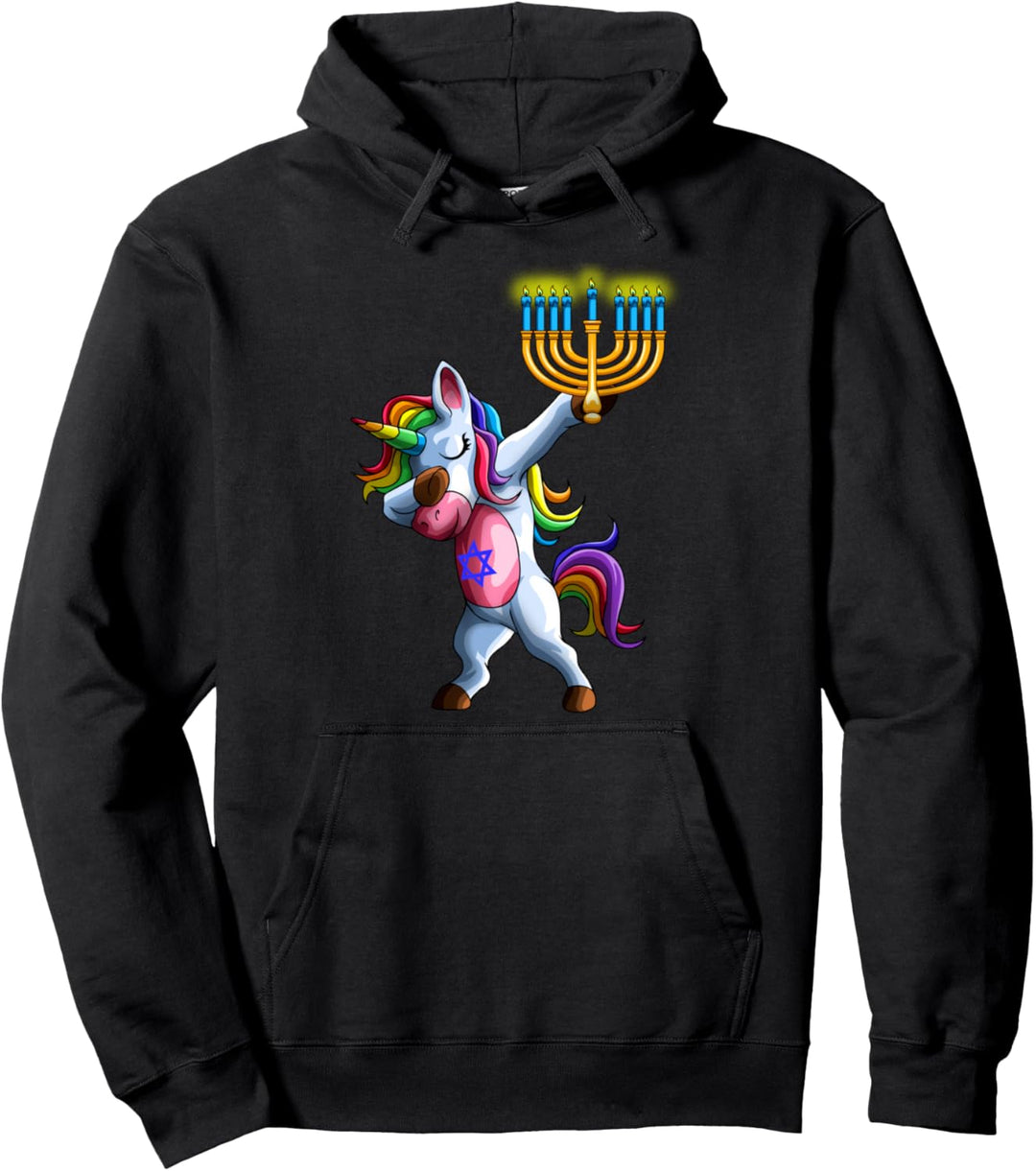 Jewnicorn Jüdisches Einhorn süsses Chanukkah Geschenk Pullover Hoodie