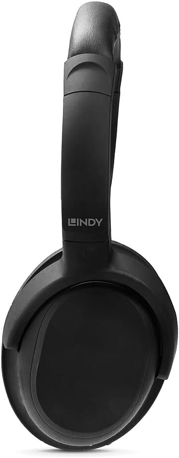 LINDY 73204 LH500XW+ Kabelloser Kopfhörer mit Active Noise Cancelling und aptX, Schwarz