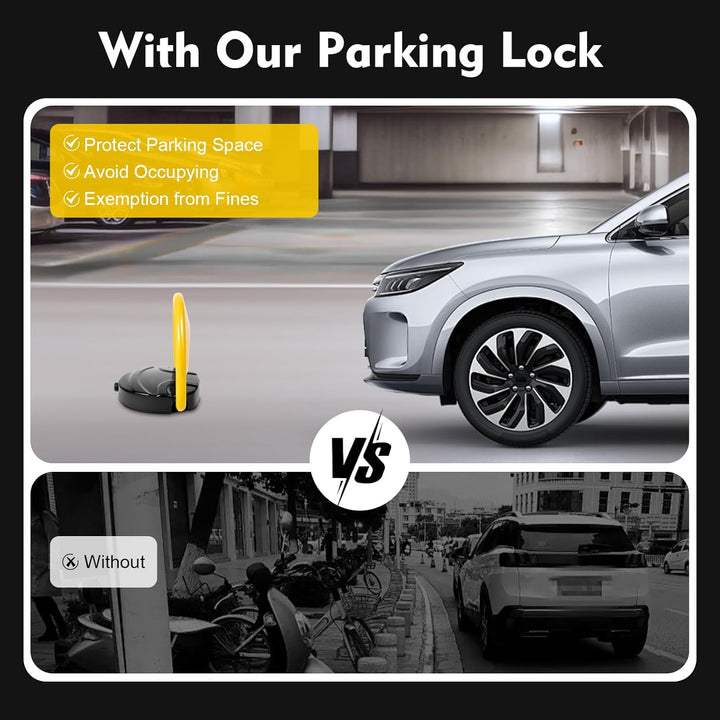 MINRS Parkplatzsperre, Parksperre Klappbar mit Fernbedienung Elektronische Private Sperre Parkplatz