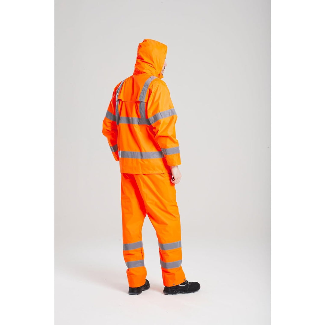 Portwest Regen Warnschutzhose, Grösse: 5XL, Farbe: Orange, H441ORR5XL Orange 5XL, Orange 5XL
