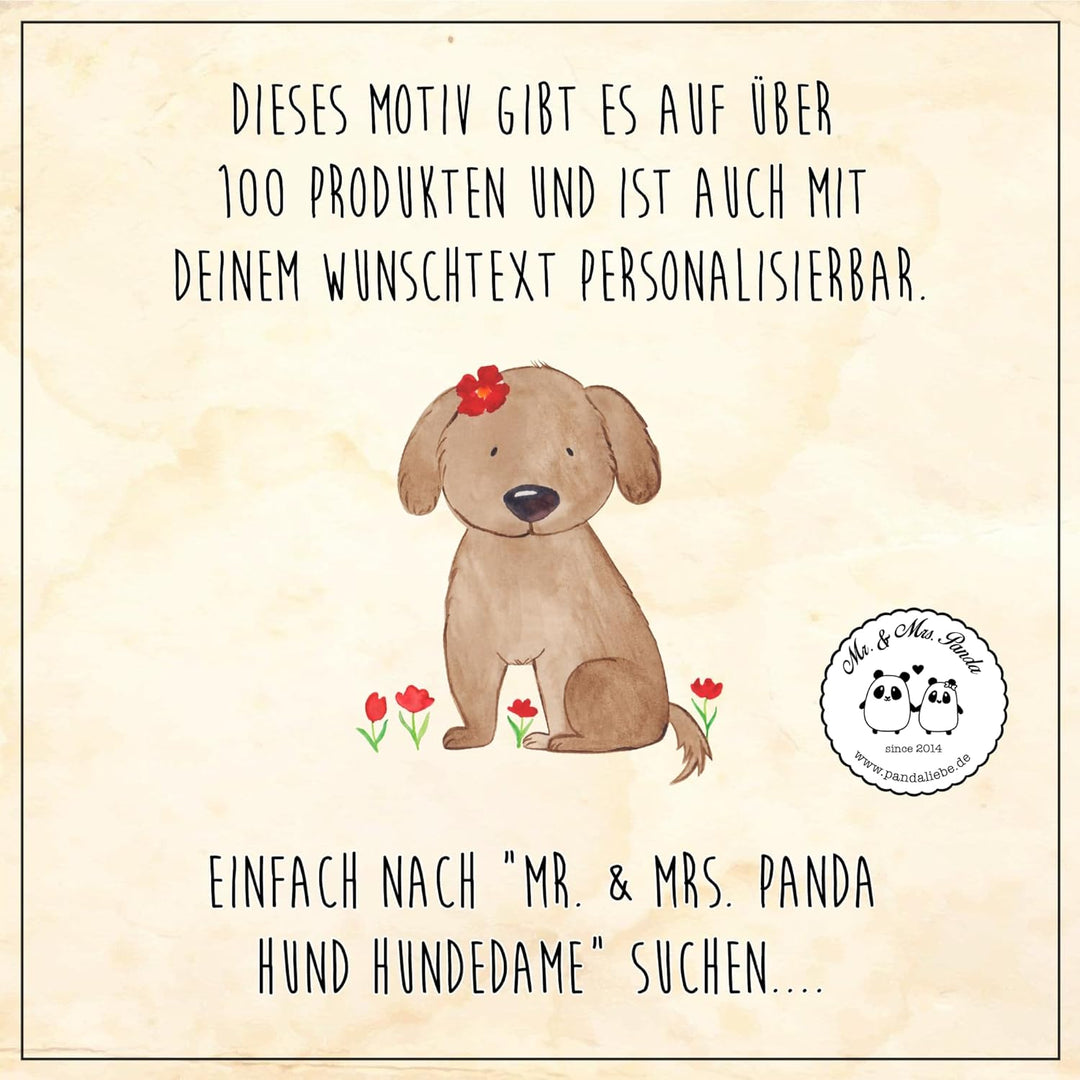 Mr. & Mrs. Panda Tablett Hund Dame - Geschenk, sofatablett, Holztablett, Hunde, Hundeglück, Sprüche,