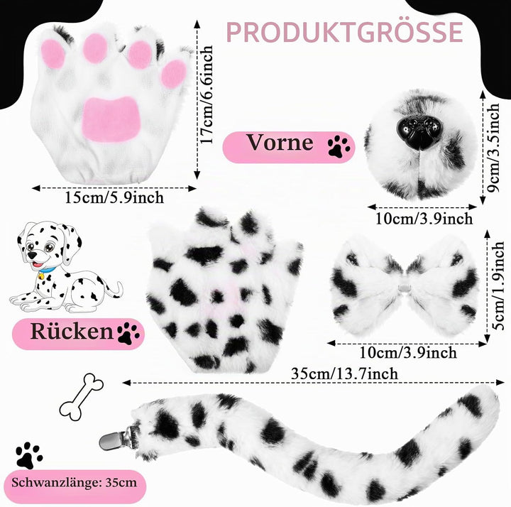 5 Stücke Halloween Tier Welpen Hund Kostüm Set Enthalten Welpen Ohren Stirnband Fliege Gefälscht Nas