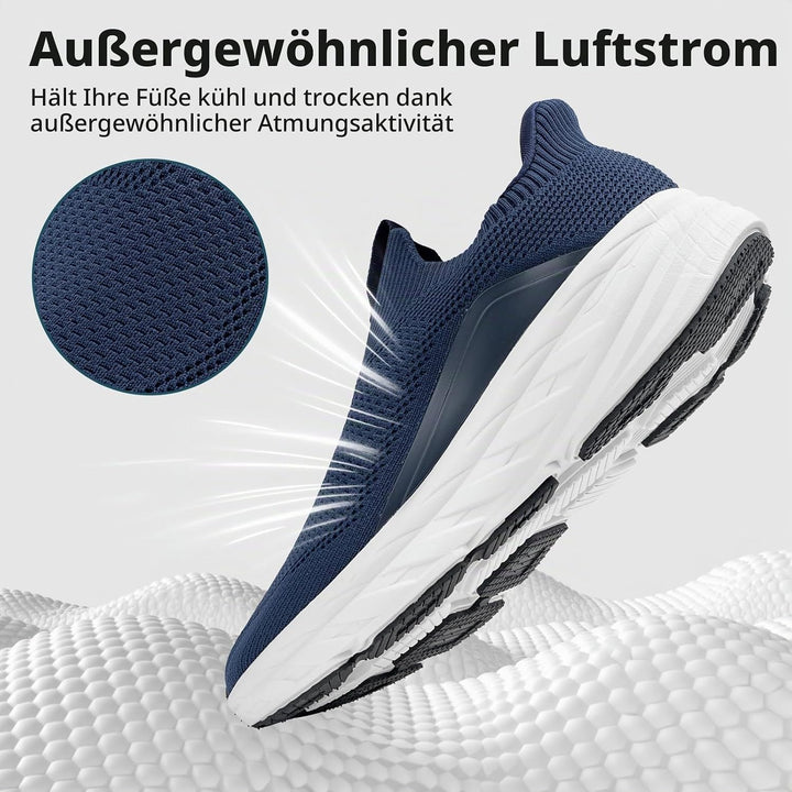 Sosenfer Slip On Sneaker Herren Ohne Schnürsenkel Schuhe Sportschuhe Laufschuhe Leichte Atmungsaktiv