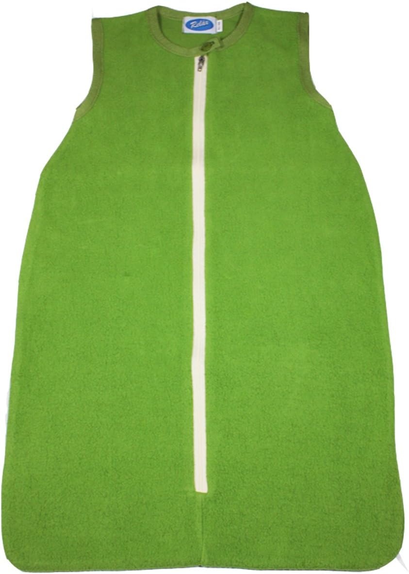 Reiff Strick Baby Sommer Schlafsack ohne Arm KBA Baumwollplüsch (62/68, Apfel)