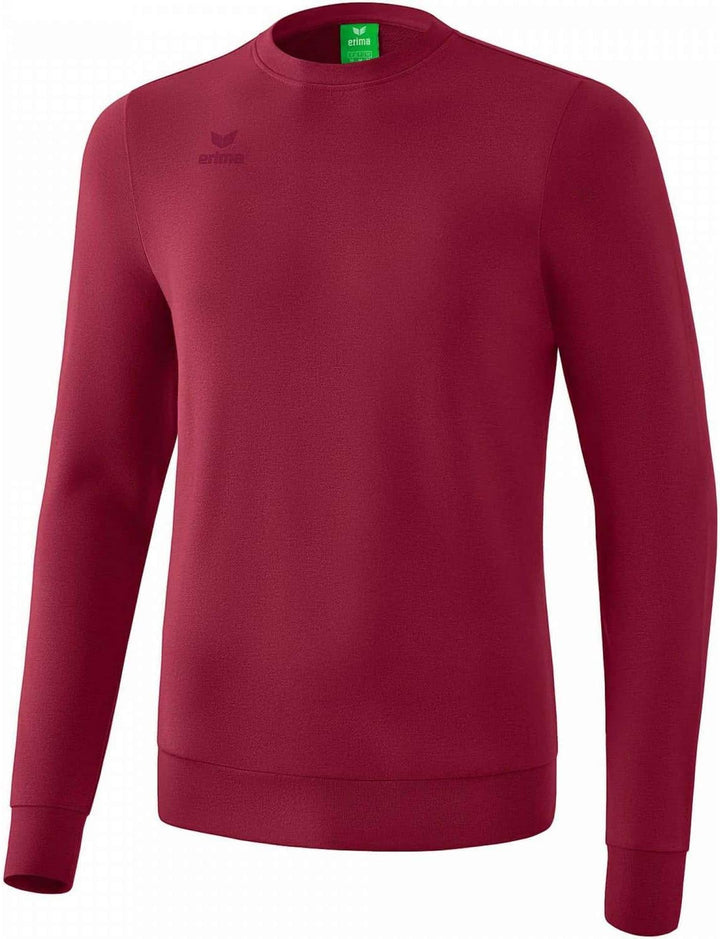 Erima Erwachsene Basic Sweatshirt S Bordeaux, S Bordeaux