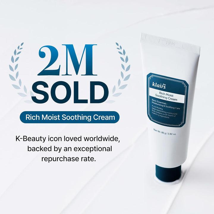 Dear, Klairs Rich Moist Soothing Cream, 80 ml
