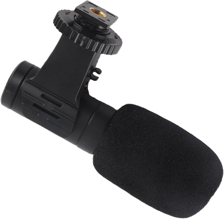 Goshyda On-Camera-Mikrofon, 3,5-mm-Universal-Videomikrofon, Rauschunterdrückungsmikrofon mit Winddic