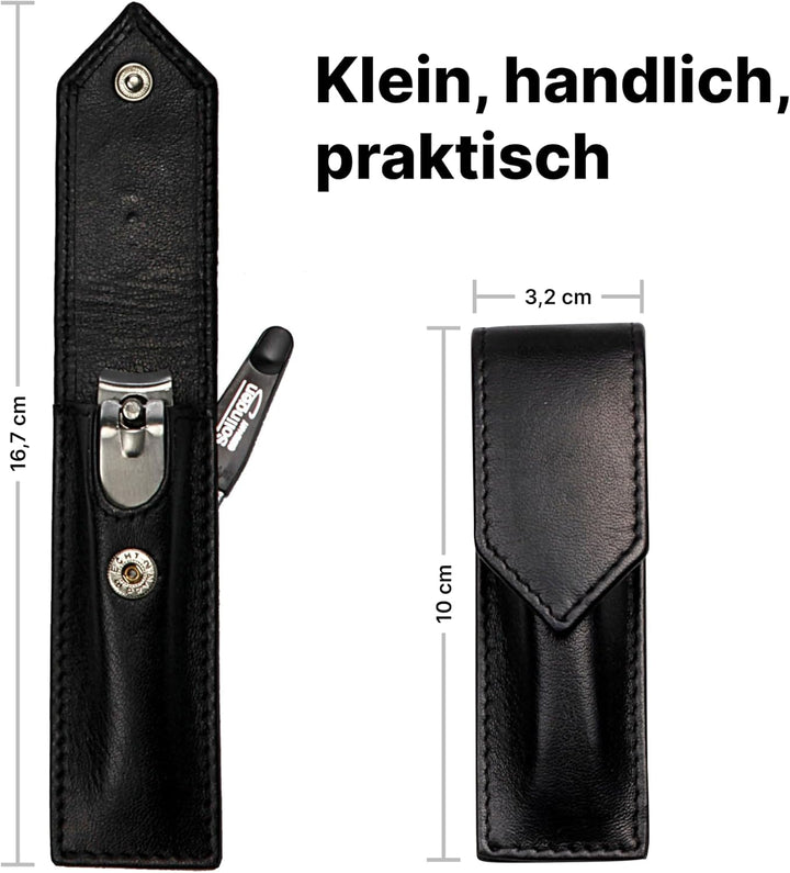 Sonnenschein by Hans Kniebes - Maniküre Set 2-teilig - Nagelknipser und Nagelfeile - Kompaktes Etui