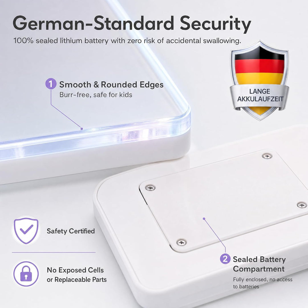 LED Zeichenbrett Maltafel Kinder mit 7 Farben 3 Beleuchtungsmodi 30x20cm | LED Acryl Abwischbar, Not