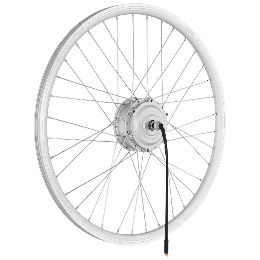 windmeile | E-Bike Nabenmotor Vorderrad, eingespeicht, Silber, 20&