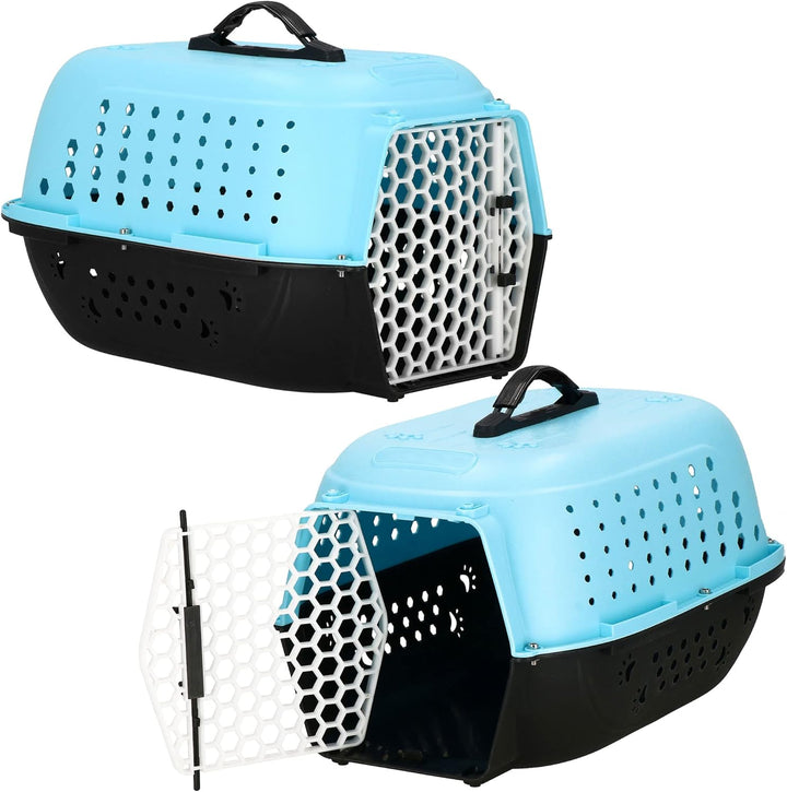 SPRINGOS Transportbox Hundebox Tiertransportbox 48 x 28 x 33 cm Hartschale Kunststoff Katzen Hunde