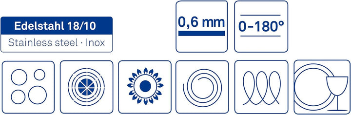 Kela 10964 Stielkasserolle, 1,5 l Fassungsvermögen, 16 cm Durchmesser, 18/10 Edelstahl mit Glanzopti