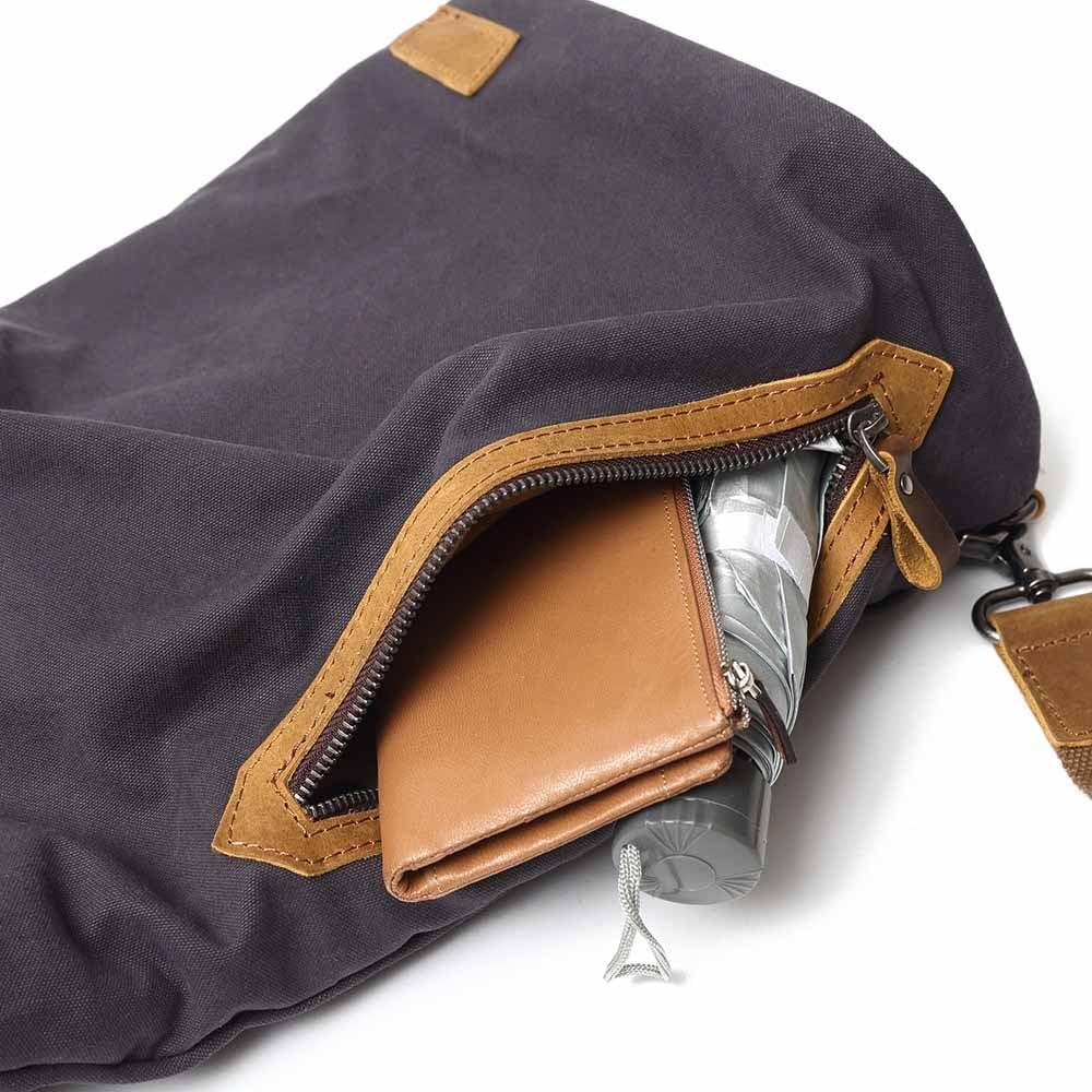 Neuleben Vintage Sling Rucksack Schulterrucksack Canvas Daypack Brusttasche Retro Schultertasche Kle