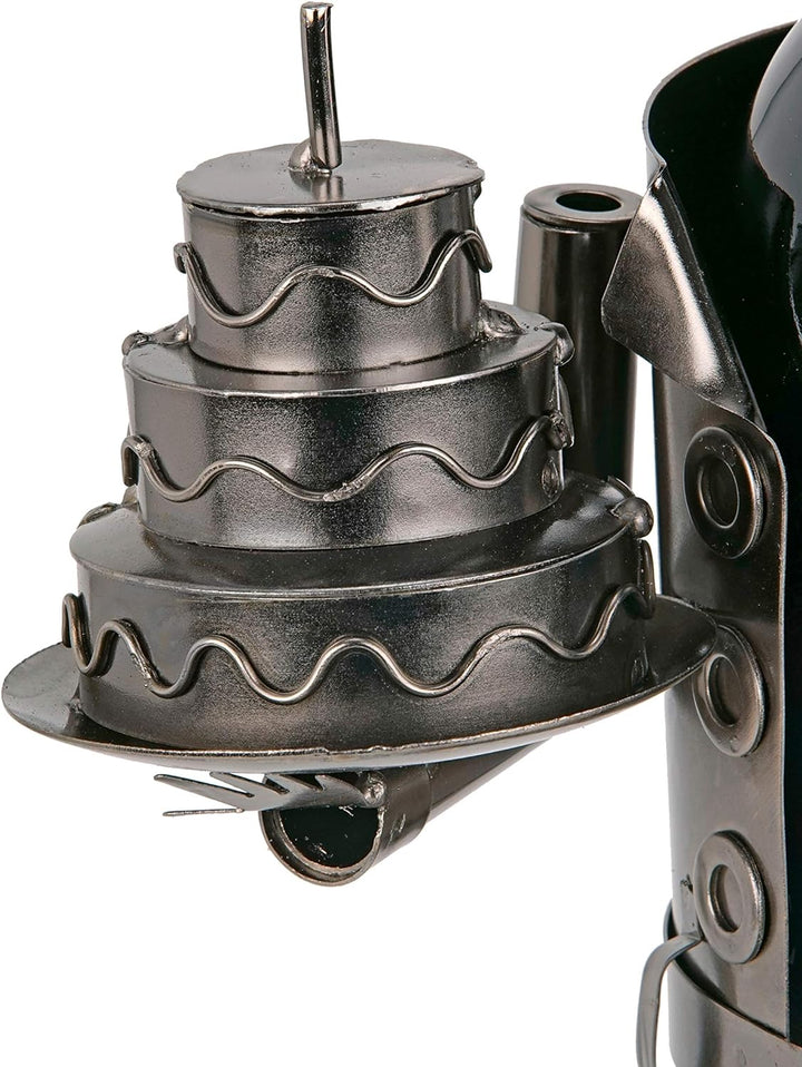 BRUBAKER Flaschenhalter Geburtstag Metall Skulptur Geschenk