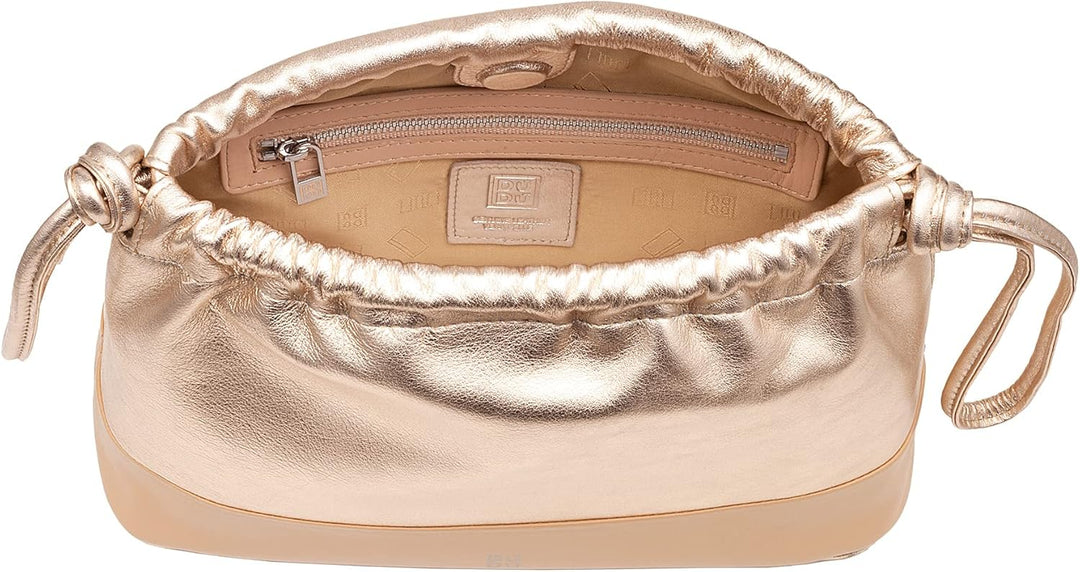 DUDU Damen-Umschlagtasche aus weichem Leder, farbige Clutch Bag mit Kordelzug und Schulterriemen Bal