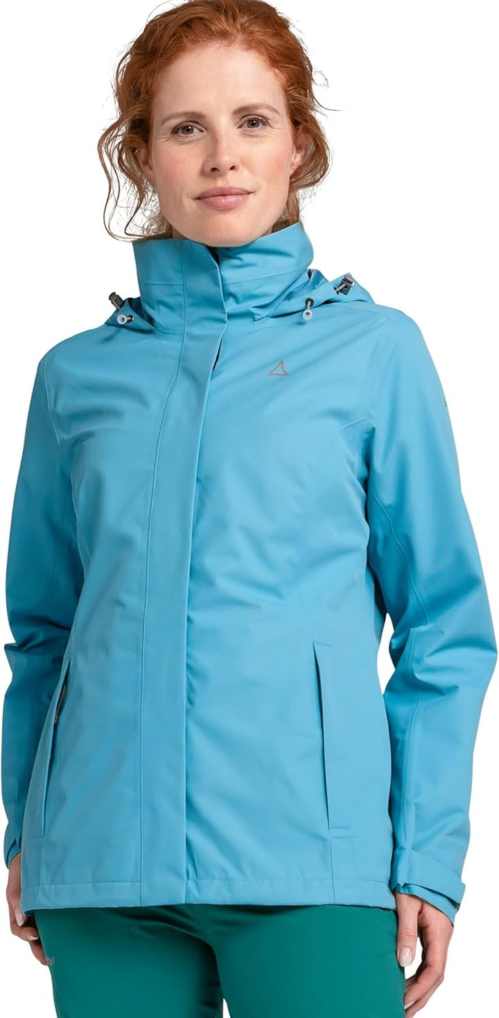 Schöffel Damen Jacket Gmund L wind- und wasserdichte Regenjacke, atmungsaktive Outdoor Jacke, Wander