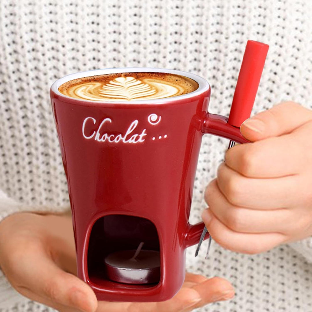 Generisch Schokoladen-Fondue-Becher | Schokoladenfondue-Set Kaffeetasse | Käse-Hot-Pot-Keramik-Schme