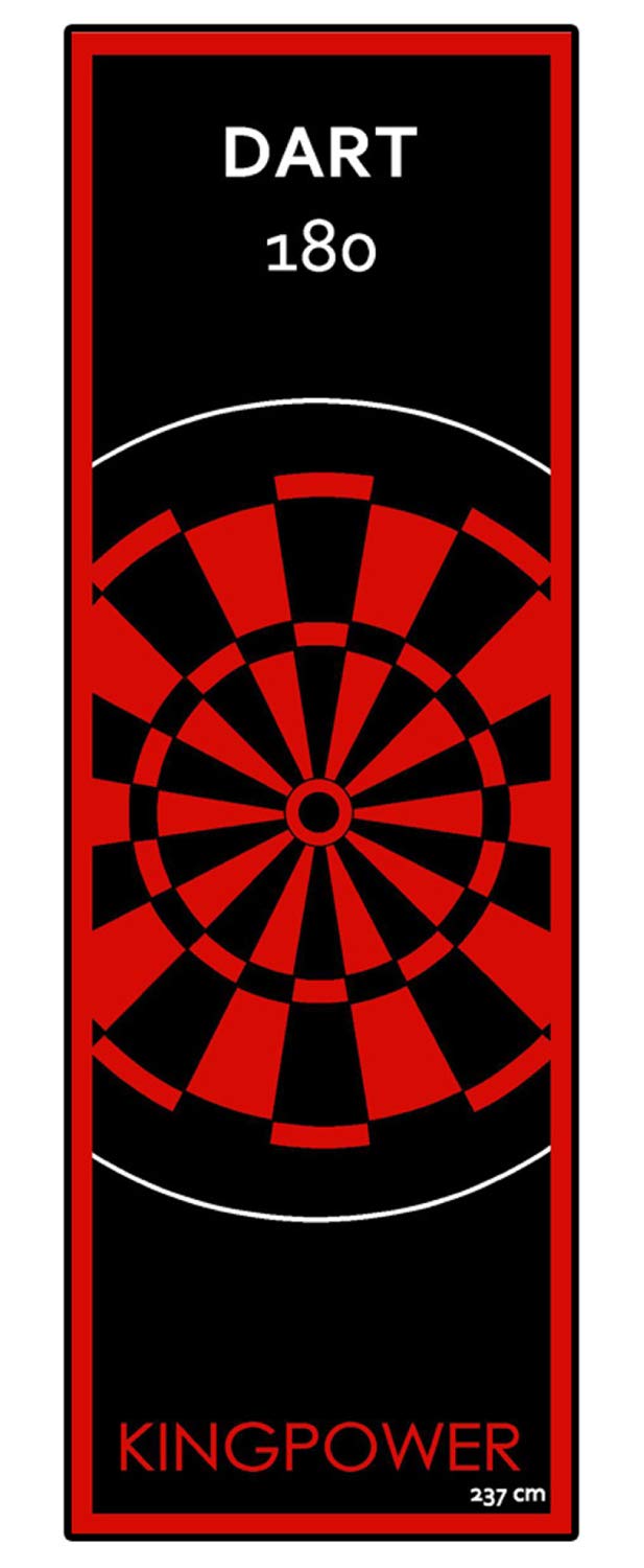 Kingpower Dart Teppich Matte Rot Steeldart Dartpfeile Dartboard Zubehör Dartteppich Target Oche Dart