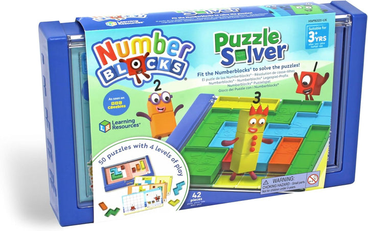 Learning Resources Numberblocks Puzzle Solver, Spielzeug für 3-jährige Jungen und Mädchen, 50 Puzzle