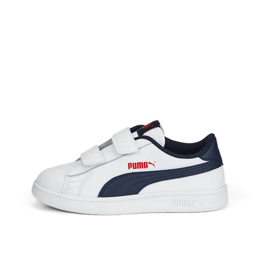 Puma Smash V2 L V PS Kids Sneaker Schuhe Weiss 365173 33 34 EU Weiss, 34 EU Weiss