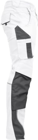 Leib Wächter Flex-Line Workwear Bundhose Arbeitshose mit Spandex (weiss/grau, 24)