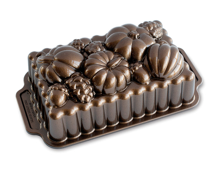 Nordic Ware Harvest Bounty Loaf Pan, One Size, Bronze, Bronze