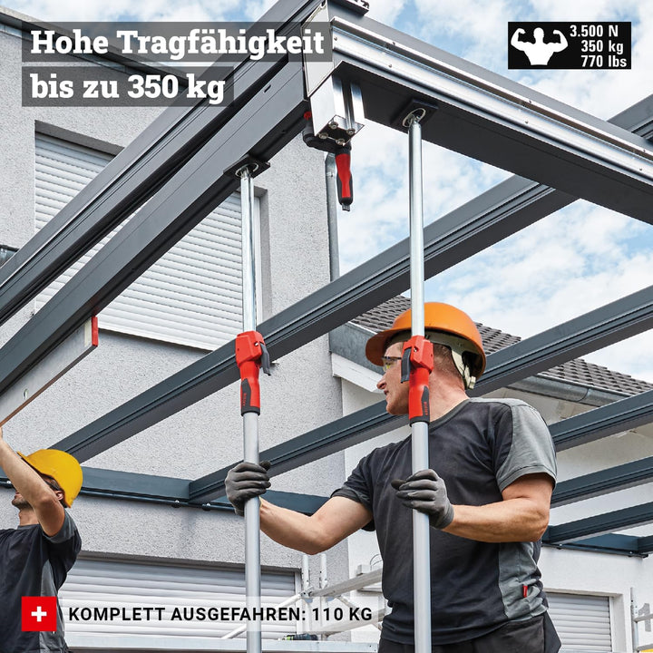 BESSEY Decken- und Montagestütze STE250 mit Pumpgriff, Verstellweg 1450-2500 mm, äusserst stabile Ko